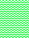 Printed Wafer Paper - Green Chevron